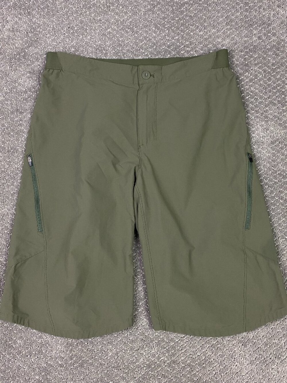 Patagonia Landfarer Bike Shorts Mens 34 Olive Green Performance Hiking 24900